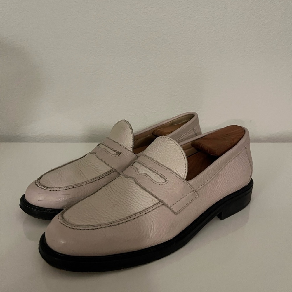 Aime Leon Dore Men's Loafers in Light Pink and Cream - Picture 3 of 10